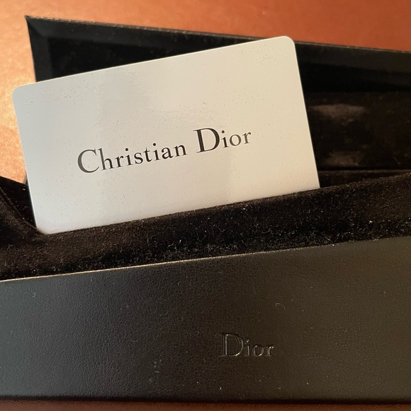 NWOT Christian Dior mirrored sunglasses, light blue frame, case, certification - Picture 5 of 11